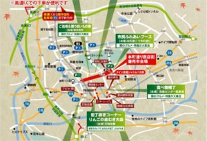 2019関刃物まつりの駐車場分布図