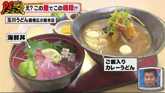 豊橋市玉川うどんの二色丼