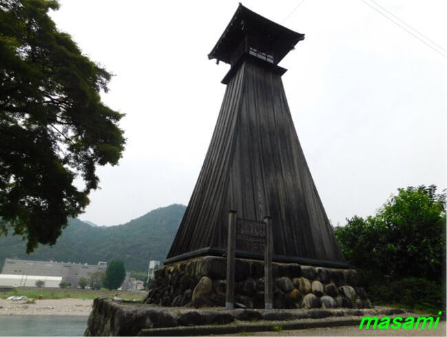 美濃市 上有知湊の川湊灯台